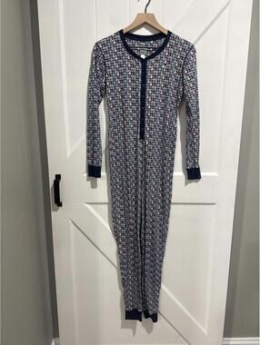 Jane & Bleecker Women's Long Sleeve One-Piece Pajamas, XS